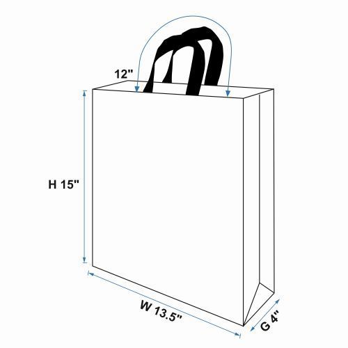 Misri Mewa Premium R Blue Colour Non Woven Box Bag image 2