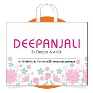 Maharashtra white non vowen bag image 6